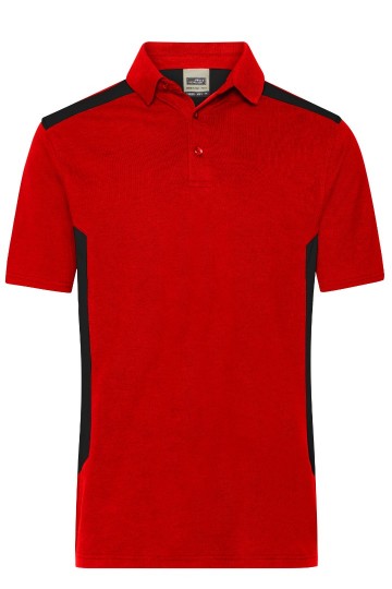 JN1826 Men's Workwear Polo rood / zwart