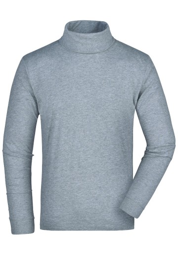 JN Unisex Rolneck sweatshirt JN183 heathegrijs