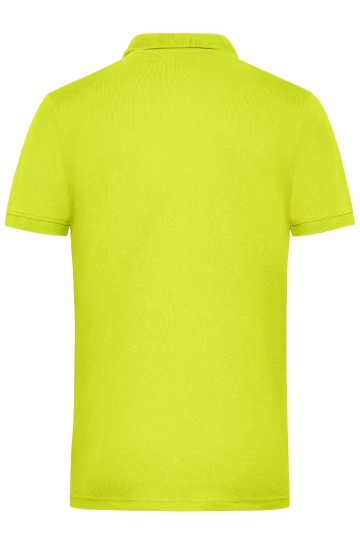 JN1830 Men's Signal Workwear Polo neon geel achter