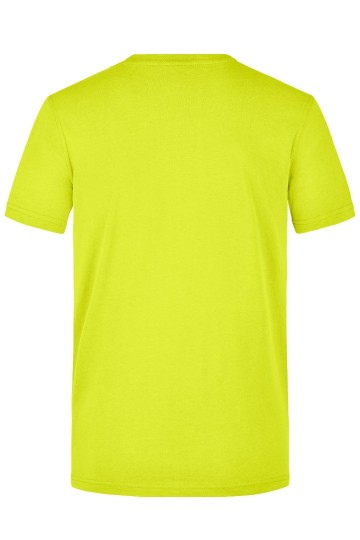 J1838 Men's Signal Workwear T-Shirt neon geel achter