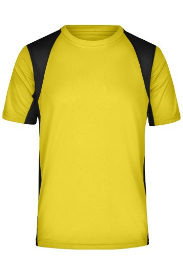 JN Men's Running T-shirt JN306 geel zwart