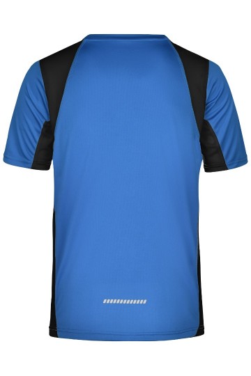 JN Men's Running T-shirt JN306 koningsblauw zwart achter