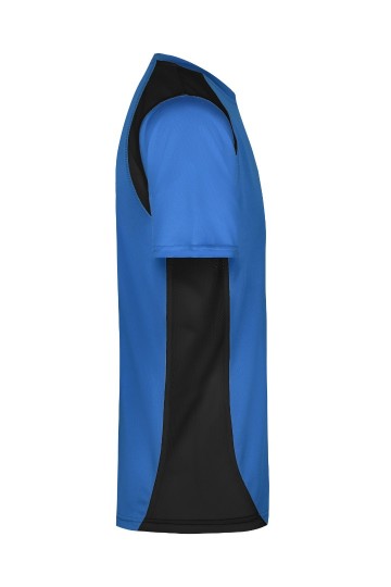 JN Men's Running T-shirt JN306 koningsblauw zwart zij