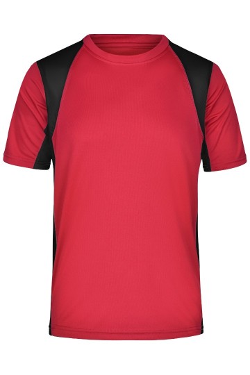 JN Men's Running T-shirt JN306 rood zwart