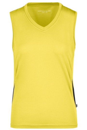 JN Ladies Running tanktop JN315 geel zwart