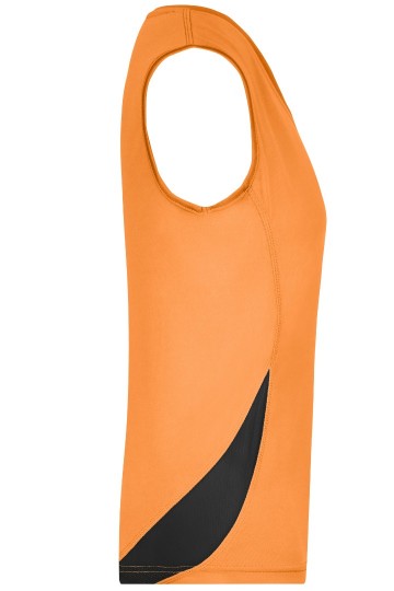 JN Ladies Running tanktop JN315 oranje zwart zij