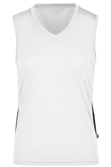 JN Ladies Running tanktop JN315 wit zwart