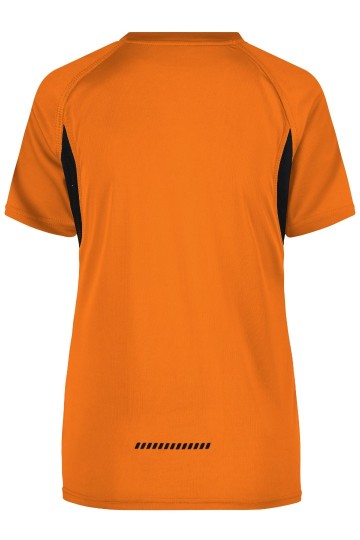 JN Ladies Running T-shirt JN316 oranje zwart achter