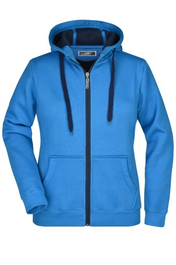 JN Ladies Doubleface jacketazuurblauw marineblauw