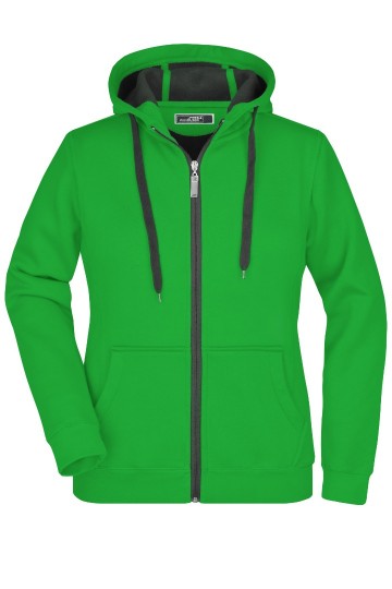 JN Ladies Doubleface jacketvarengroen grafiet