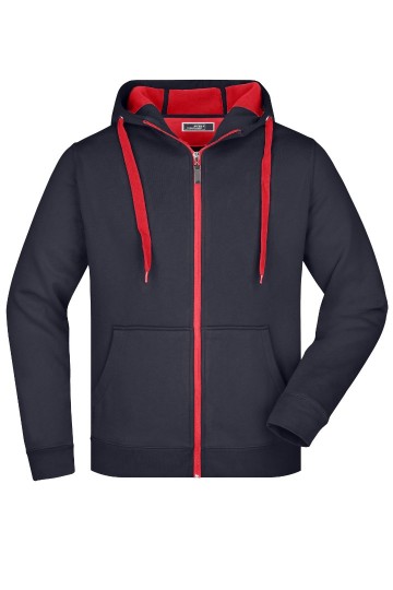 JN Men's Doubleface jacket JN355 marineblauw rood