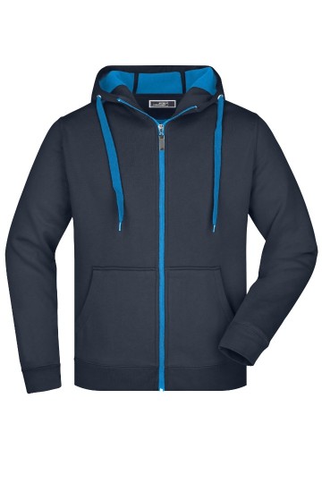 JN Men's Doubleface jacket JN355 marineblauw waterblauw