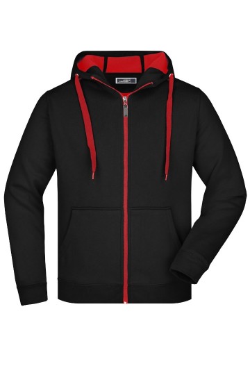 JN Men's Doubleface jacket JN355 zwart rood