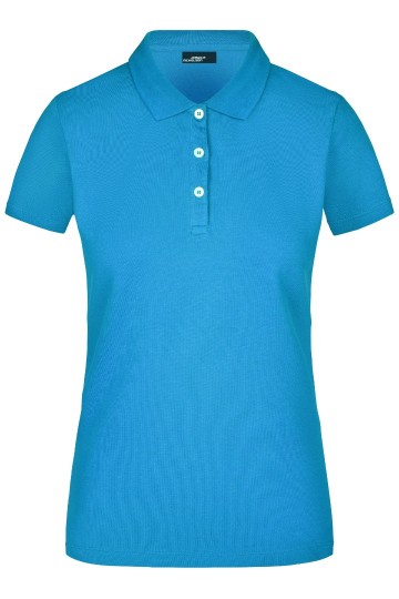 JN Ladies Elastic Piqué Polo JN356 turkoois