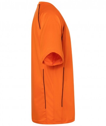 JN386 Team T-shirt oranje zwart zij