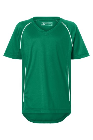 JN386K Team T-shirt Junior groen wit