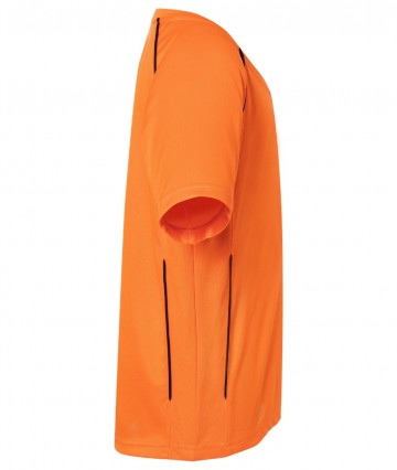 JN386K Team T-shirt Junior oranje zwart zij