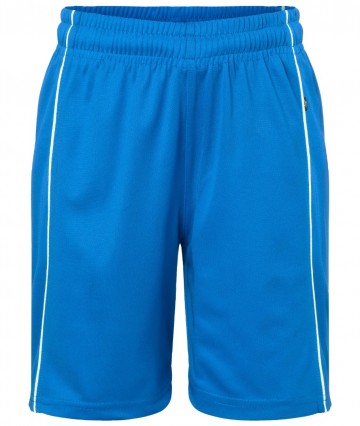 JN387K Team Basic Short Junior koningsblauw wit