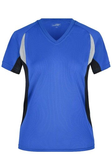 JN Ladies Running T-shirt JN390 koningsblauw zwart
