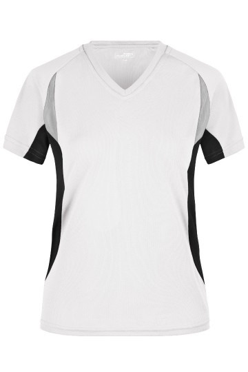 JN Ladies Running T-shirt JN390 wit zwart