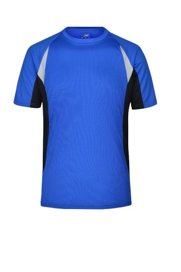 JN Men's Running T-shirt JN391 koningsblauw zwart