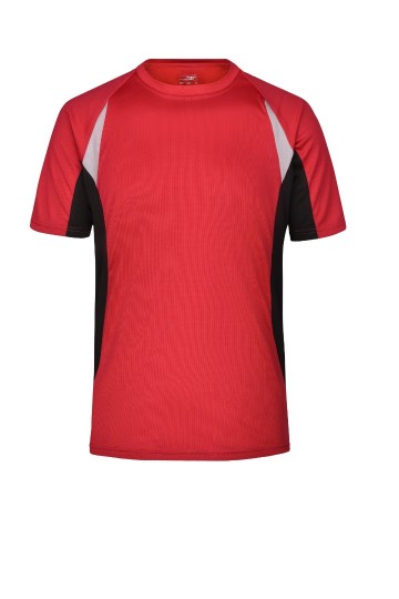 JN Men's Running T-shirt JN391 rood zwart