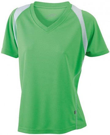 JN Ladies Running T-shirt JN396 limoengreen wit