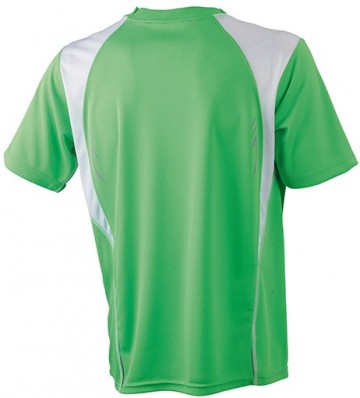 JN Men's Running T-shirt JN397 limoengroen wit rug