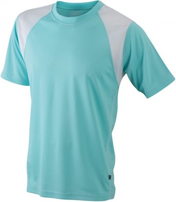 JN Men's Running T-shirt JN397 mint wit