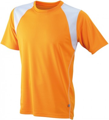 JN Men's Running T-shirt JN397 oranje wit