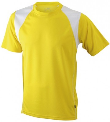 JN Junior Running T-shirt JN397K geel wit