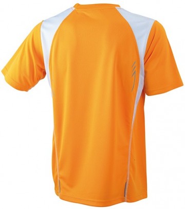 JN Junior Running T-shirt JN397K oranje wit rug