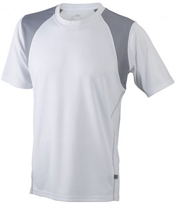 JN Junior Running T-shirt JN397K wit zilver