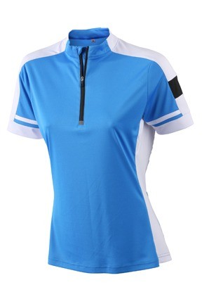 JN451 Ladies Bike T Half Zip kobaltblauw