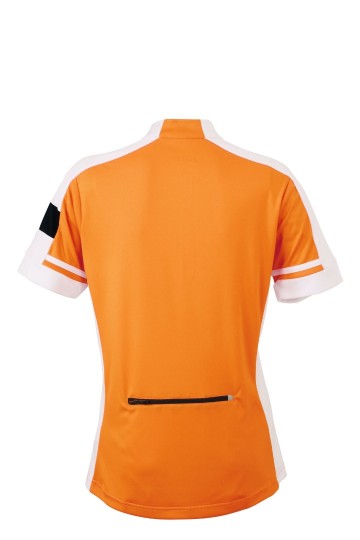 JN451 Ladies Bike T Half Zip oranje rug