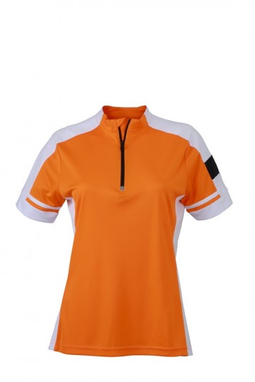 JN451 Ladies Bike T Half Zip oranje