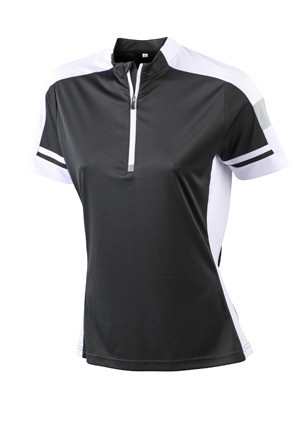 JN451 Ladies Bike T Half Zip zwart