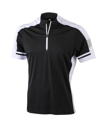 JN452 Men's Bike T Half Zip zwart