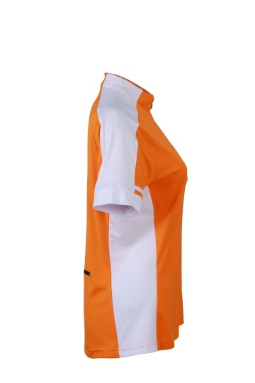 JN453 Ladies Bike T Full Zip oranje zij