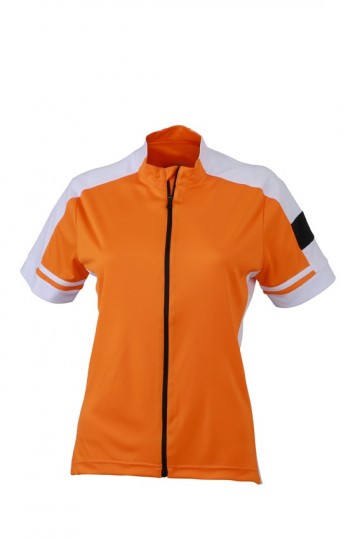 JN453 Ladies Bike T Full Zip oranje