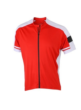 JN454 Men's Bike T Full Zip rood