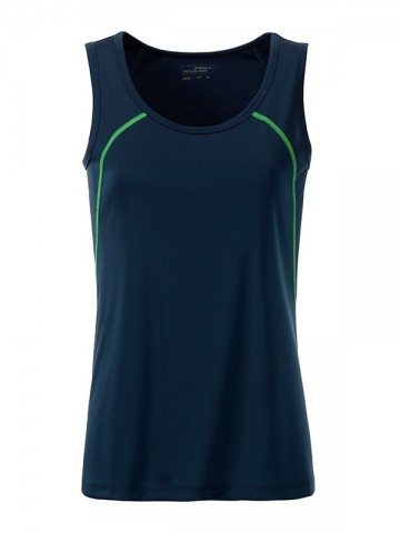 JN Ladies Sports Tanktop JN493 marineblauw heldergeel