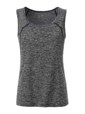 JN Ladies Sports Tanktop JN493zwartmelange zwart