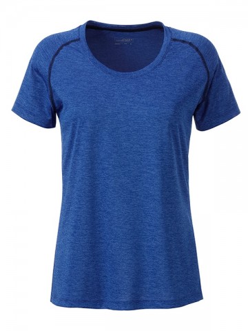 JN Ladies Sport T-shirt JN495 blauwmelange marineblauw