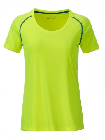 JN Ladies Sport T-shirt JN495 felgeel felblauw