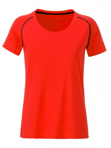 JN Ladies Sport T-shirt JN495 feloranje zwart
