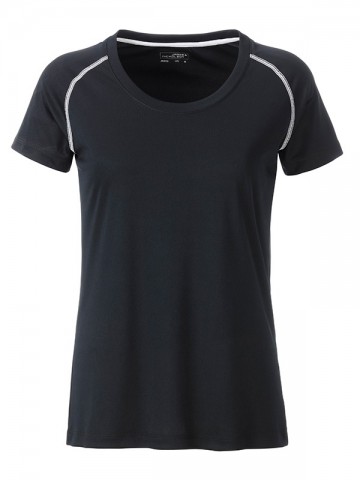JN Ladies Sport T-shirt JN495 zwart wit