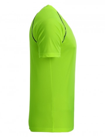 JN Men's Sports T-shirt JN496 felgroen zwart zij