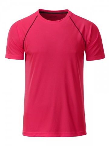 JN Men's Sports T-shirt JN496 felrose titaan