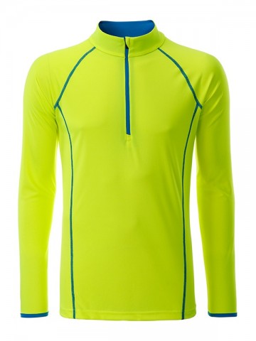 JN Men's Sport shirt met LM JN498 felgeel felblauw